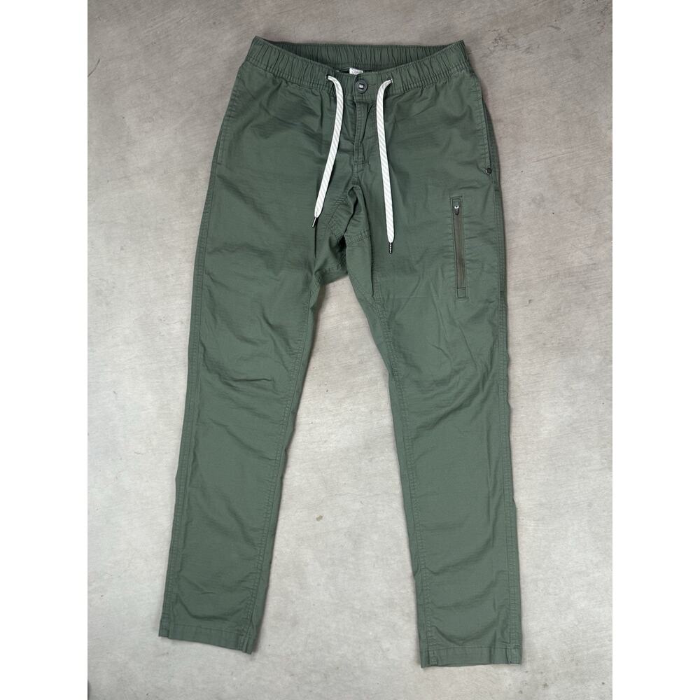 Vuori Ripstop Olive Green Straight Leg Casual Pants Size Small Retail $130